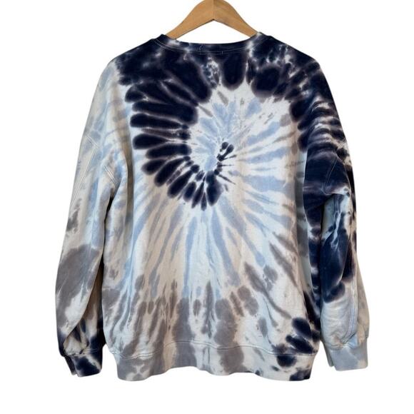 Peloton Women's French Terry Tie Dye Crew Neck Pullover Sweatshirt Size XL Multi - Picture 6 of 8